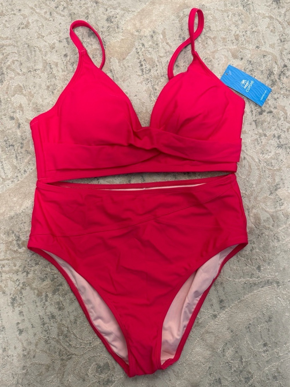 Cupshe Women's Twist High-Waist Bikini - Picture 9 of 9